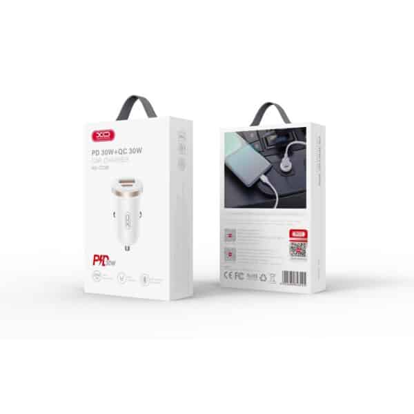 ALLUME CIGARE USB + TYPE C 30W FAST CHARGE BLANC – Image 2