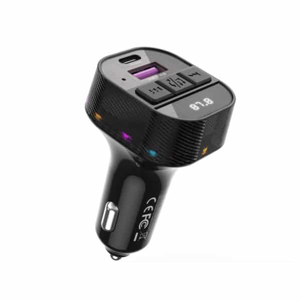 TRANSMETTEUR FM+ALLUME CIGARE TYPE C 30W FAST CHARGE – Image 2