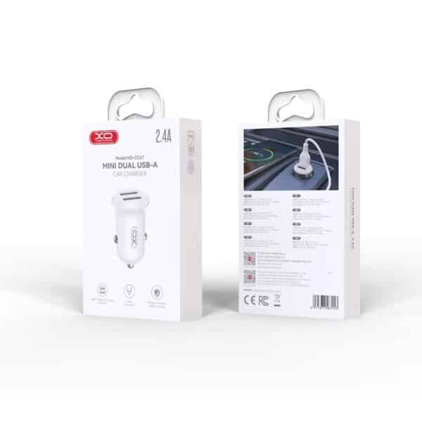 ALLUME CIGARE 2 USB 2.4A FAST CHARGE BLANC – Image 2