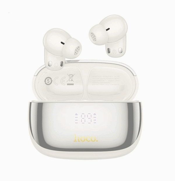 ECOUTEUR BLUETOOTH ANC+ENC HOCO BLANC EQ20 – Image 2