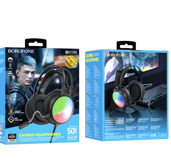 CASQUE GAMING LED B0108 BOROFONE – Image 4