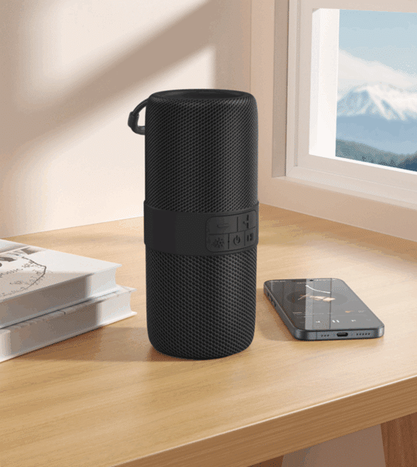 HAUT PARLEUR BLUETOOTH LED BR41 NOIR BOROFONE – Image 4