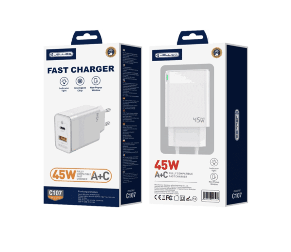 CHARGEUR USB + TYPE C 45W FAST CHARGE JELLICO – Image 5