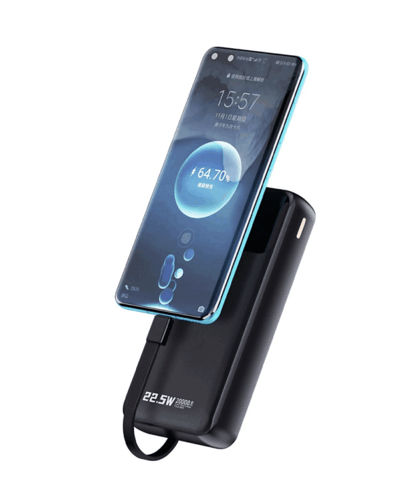 POWER BANK 20000 MAH + CABLES + ECRAN  K15PRO DUDAO – Image 3