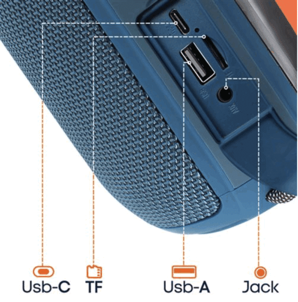 HAUT PARLEUR BLUETOOTH + LED + RADIO WIWU – Image 3