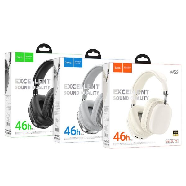 CASQUE BLUETOOTH HIFI W52 NOIR – Image 3