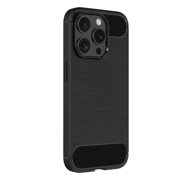 Coque Silicone Carbone iPhone 17 Pro – Noire – Image 3