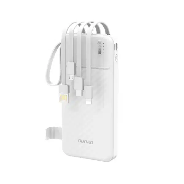 POWER BANK 10000 mAh + CABLES BLANC DUDAO K11