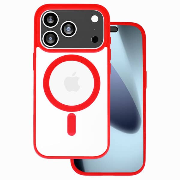 COQUE MAGSAFE IPHONE 17 PRO MAX ROUGE