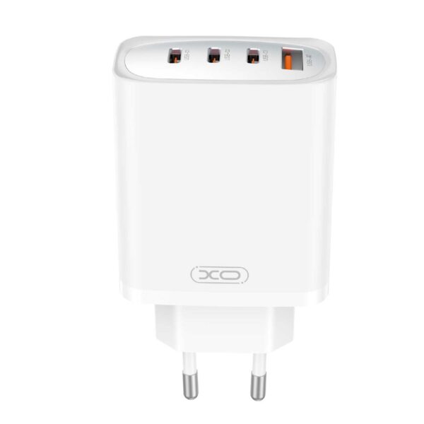 CHARGEUR USB+ 3 TYPE C 65W + CABLE TYPE C /TYPE C BLANC XO – Image 2