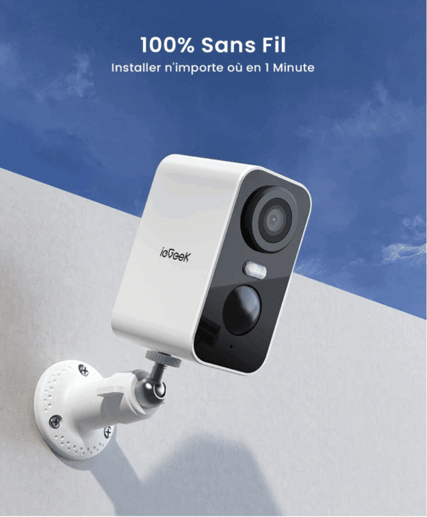 CAMERA DE SURVEILLANCE RECHARGEABLE ETANCHE – Image 3