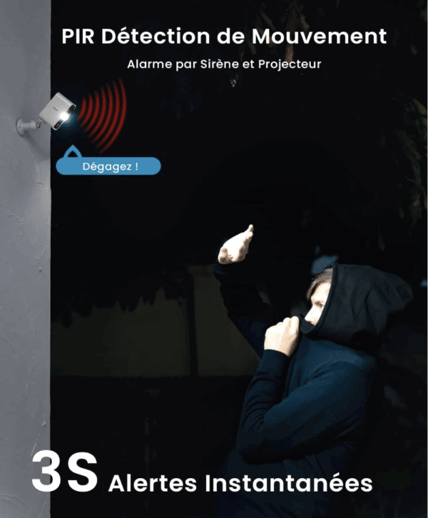 CAMERA DE SURVEILLANCE RECHARGEABLE ETANCHE – Image 6