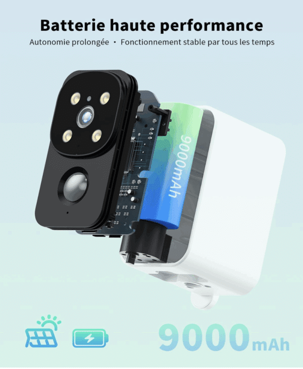 CAMERA DE SURVEILLANCE 4G RECHARGEABLE ETANCHE – Image 4