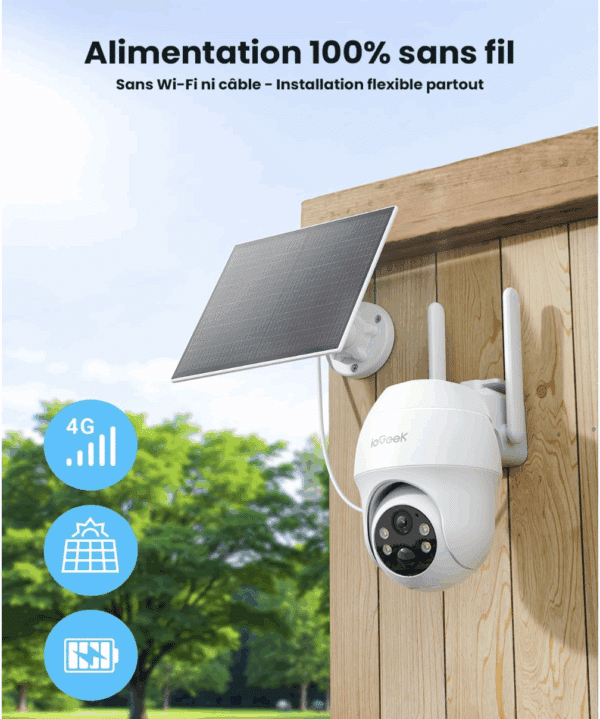 CAMERA IEGEEK 4G S11 + PANNEAU SOLAIRE