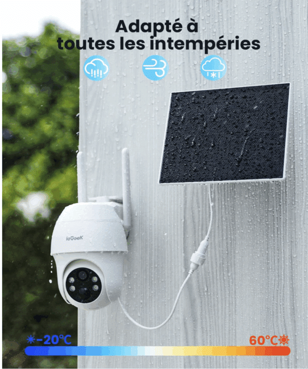 CAMERA IEGEEK 4G S11 + PANNEAU SOLAIRE – Image 3