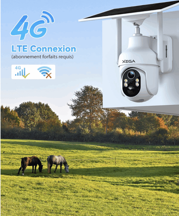 CAMERA XEGA 4G + PANNEAU SOLAIRE – Image 3