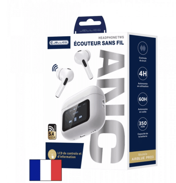 ECOUTEUR SANS FIL + ECRAN LCD JELLICO AIRBLUE PRO 3