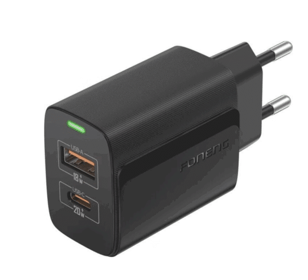 CHARGEUR 2 USB FAST CHARGE 2.4A NOIR FONENG – Image 4
