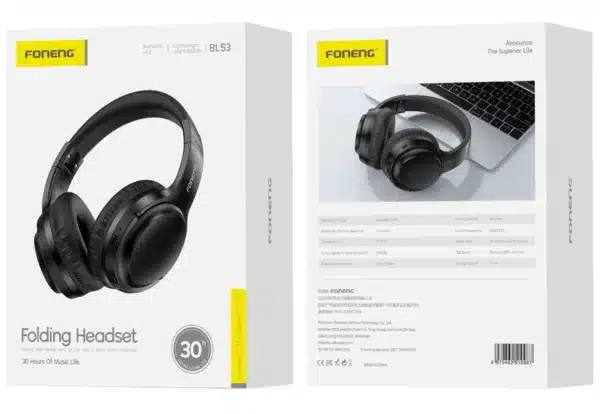 CASQUE BLUETOOTH NOIR BL53 FONENG – Image 2