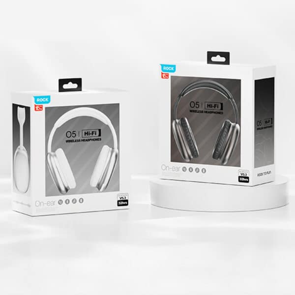 CASQUE ROCK HIFI BLUETOOTH SILVER O5 – Image 5